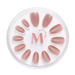 Pinky Blinders rose gold cat-eye press-on nails by Mani Muse, on white background.