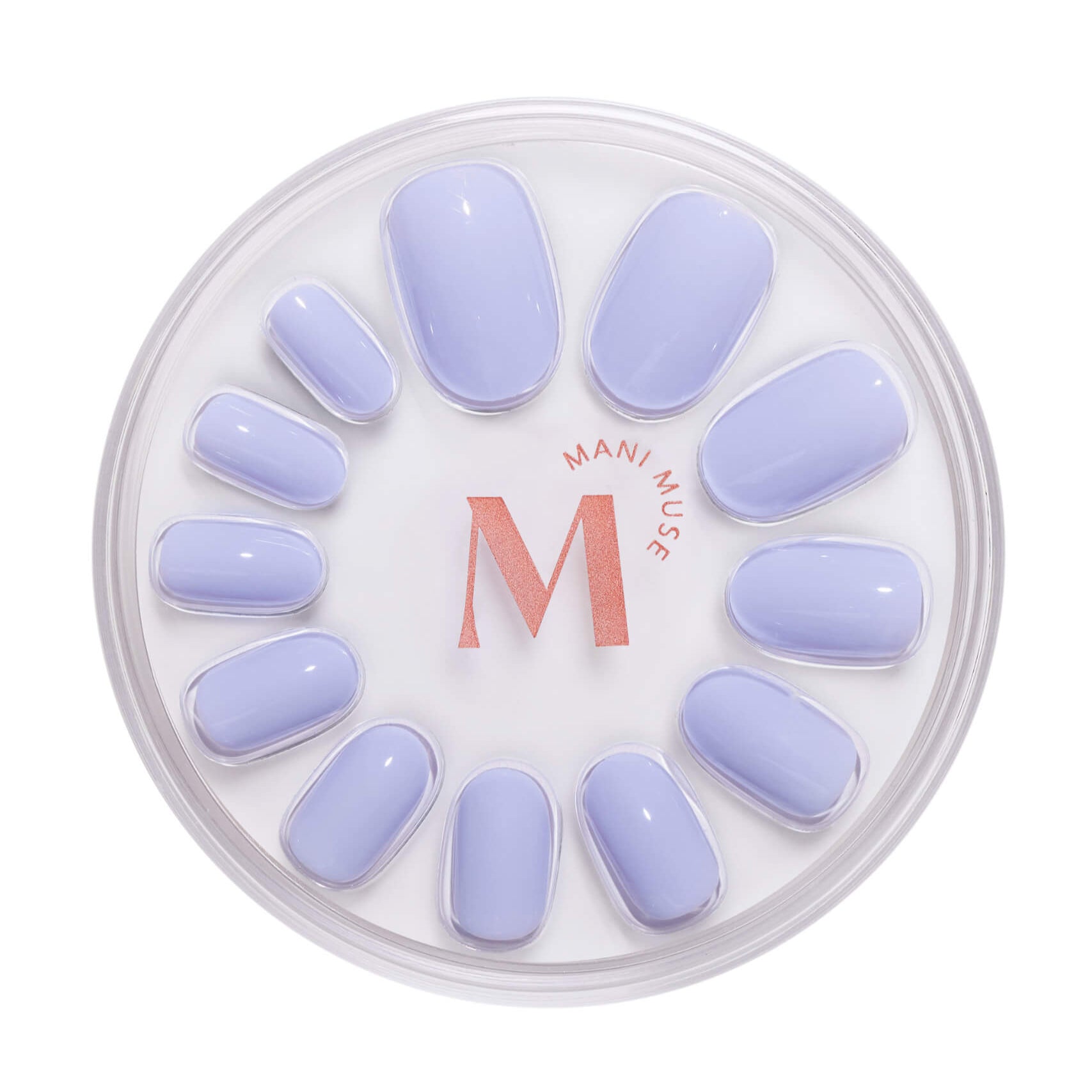 Mani Muse Blue My Mind Press-on Nails - Round