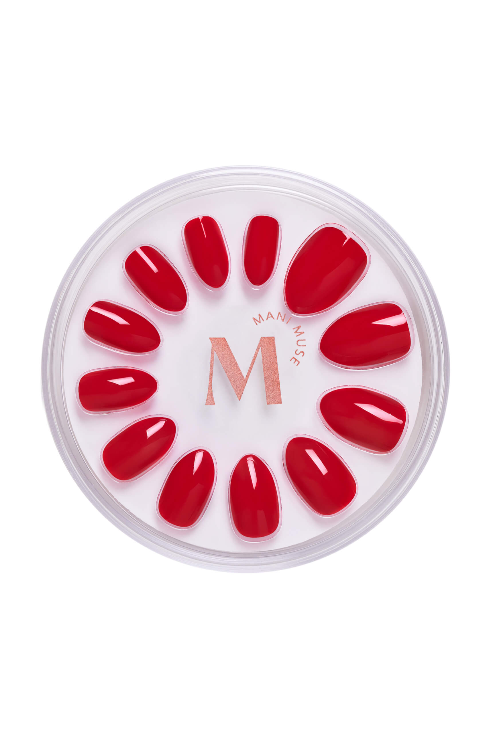 Mani Muse Caught Red Handed Press-on Nails - Almond