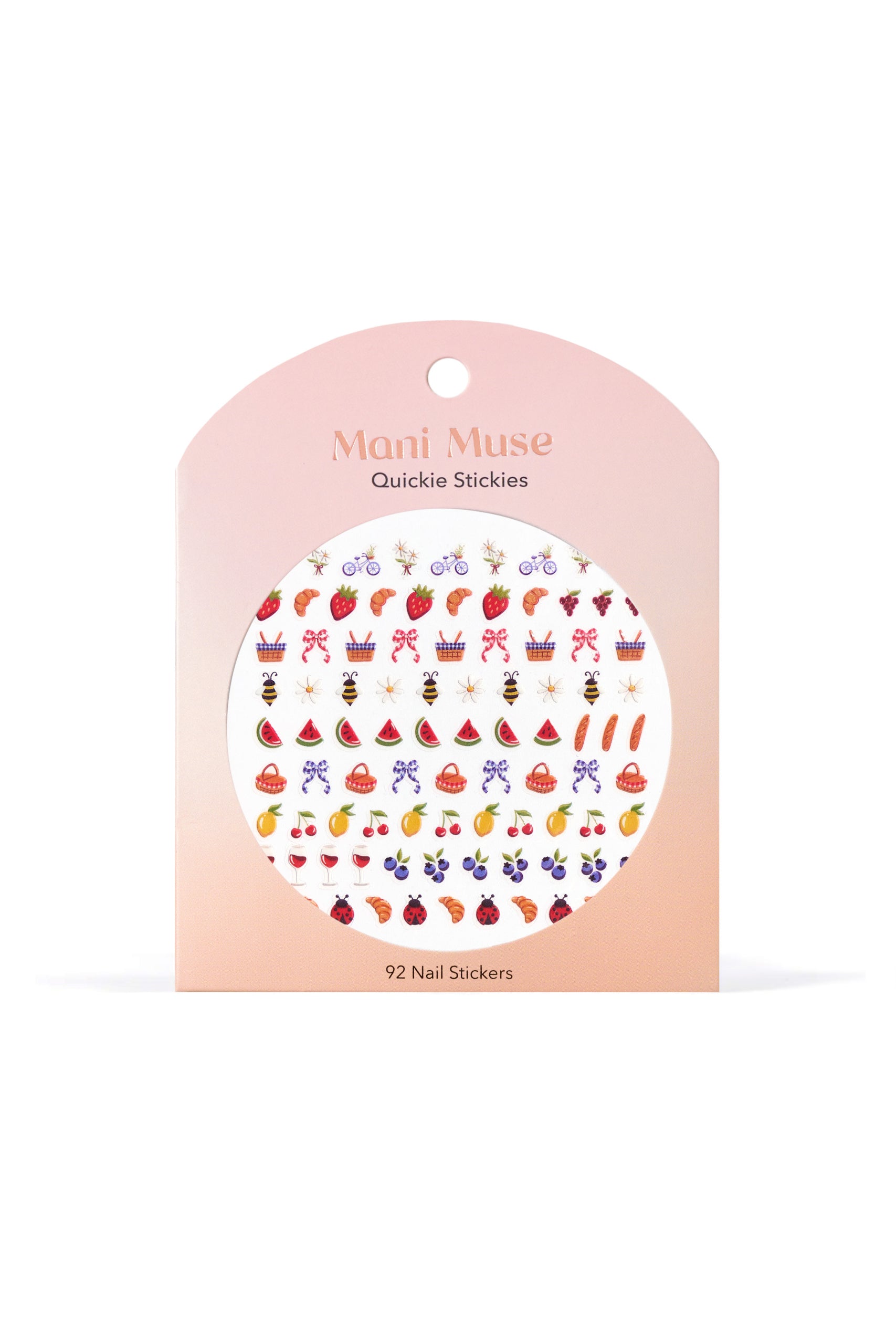 Mani Muse Less Regrets, More Baguettes Nail Stickers