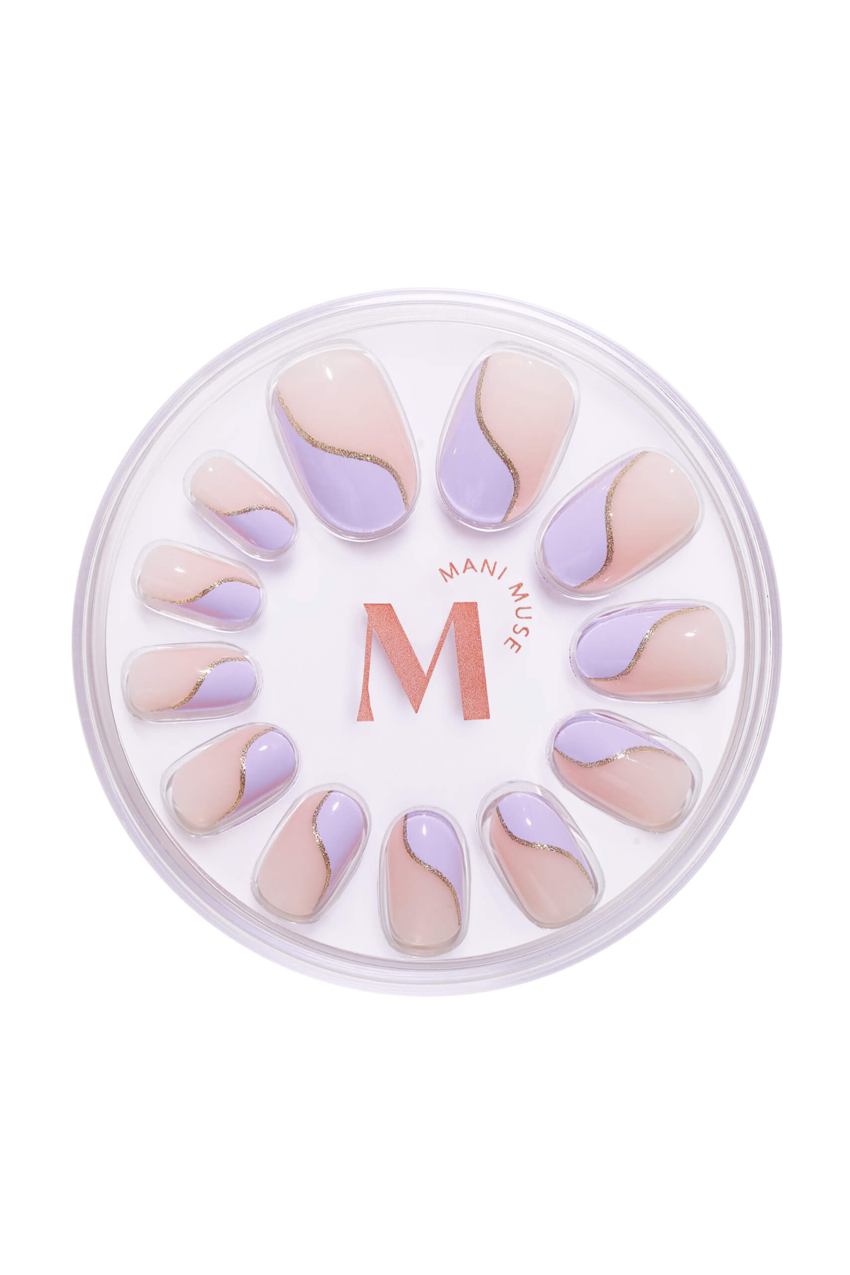 Mani Muse Pretty Little Lilacs Press-on Nails - Round